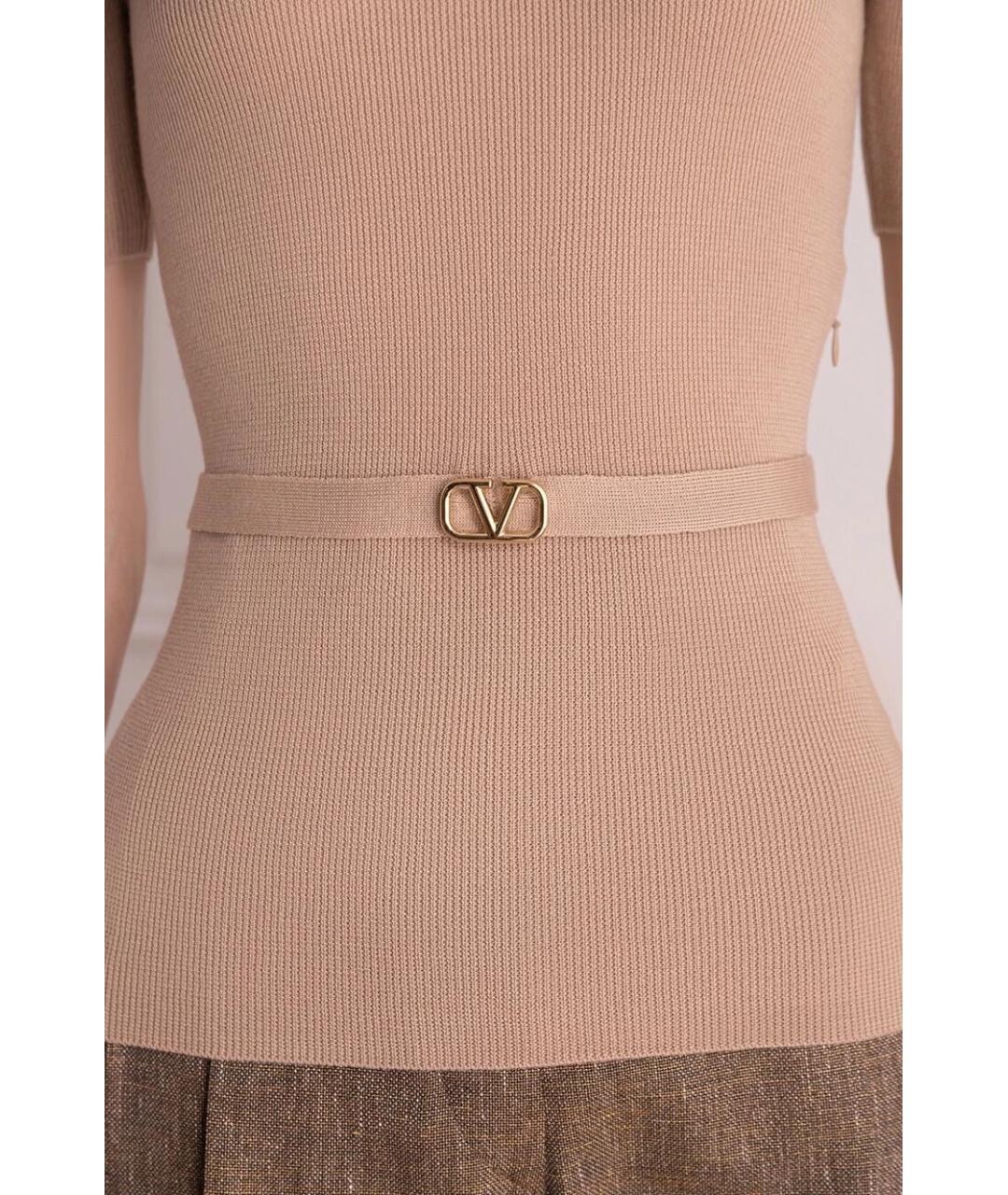 VALENTINO Розовый шерстяной джемпер / свитер, фото 5