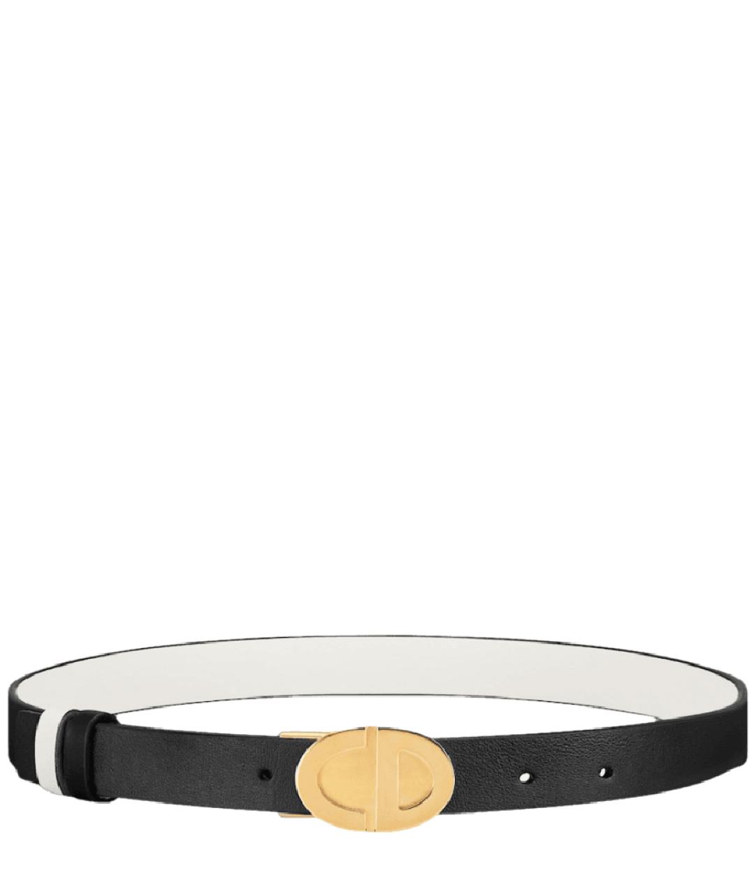CHRISTIAN DIOR Черный кожаный ремень, фото 1