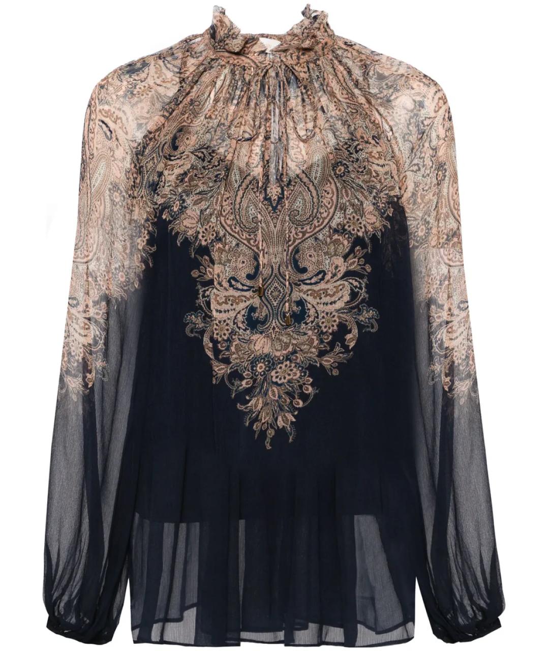 ZIMMERMANN Темно-синяя блузы, фото 1
