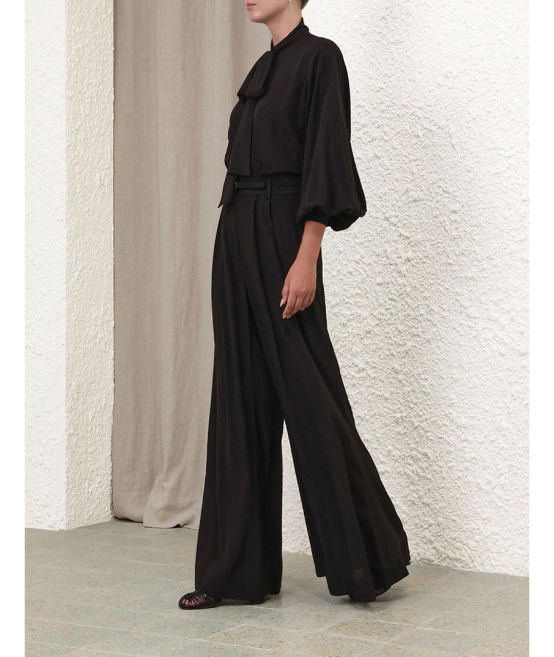 ZIMMERMANN Черные брюки широкие, фото 3