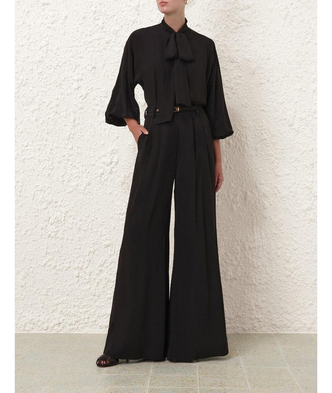 ZIMMERMANN Черные брюки широкие, фото 2