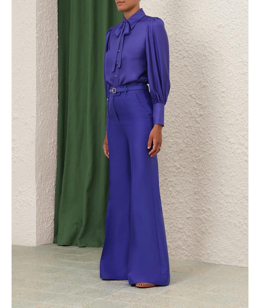 ZIMMERMANN Фиолетовая шелковая блузы, фото 3