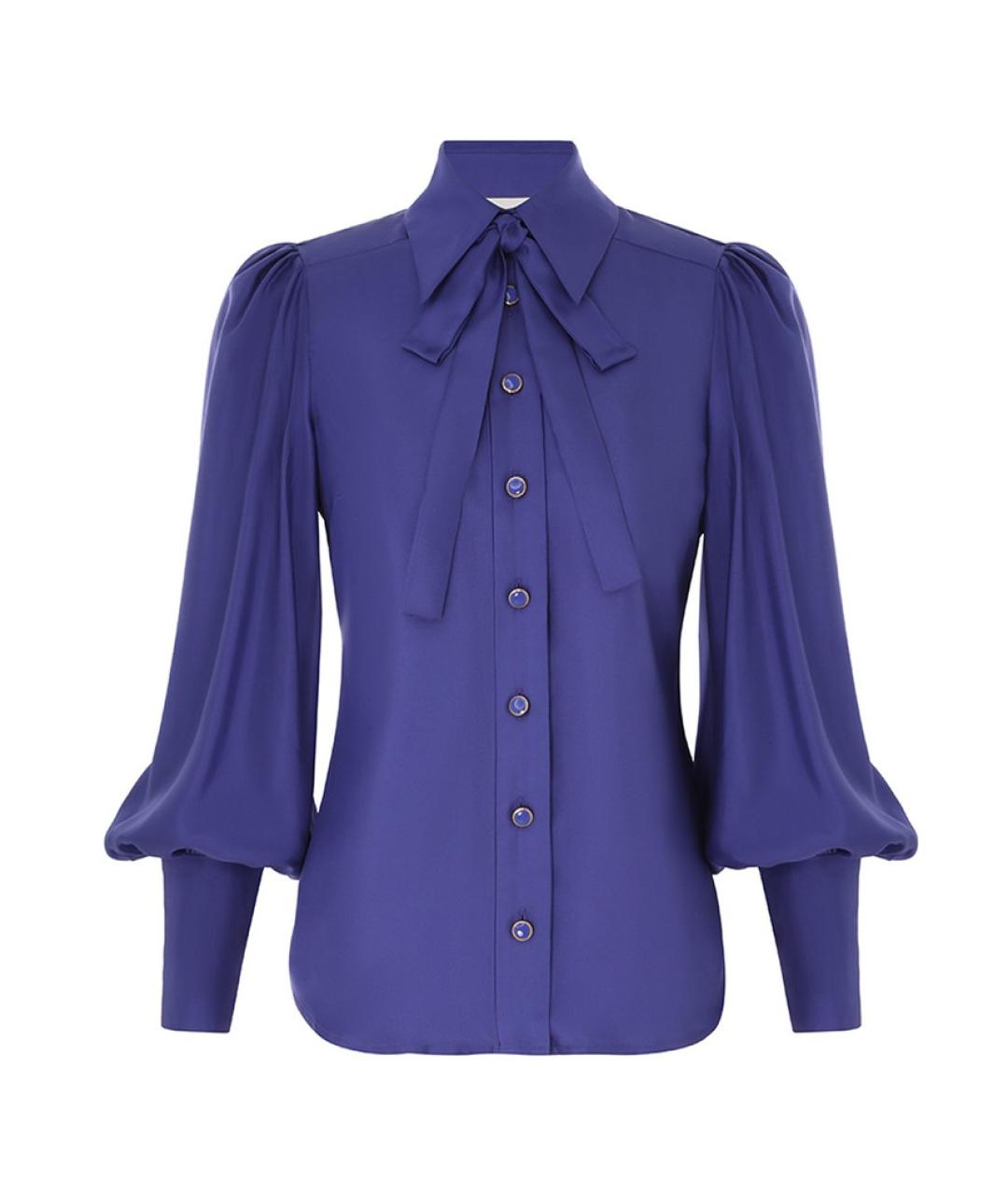 ZIMMERMANN Фиолетовая шелковая блузы, фото 1