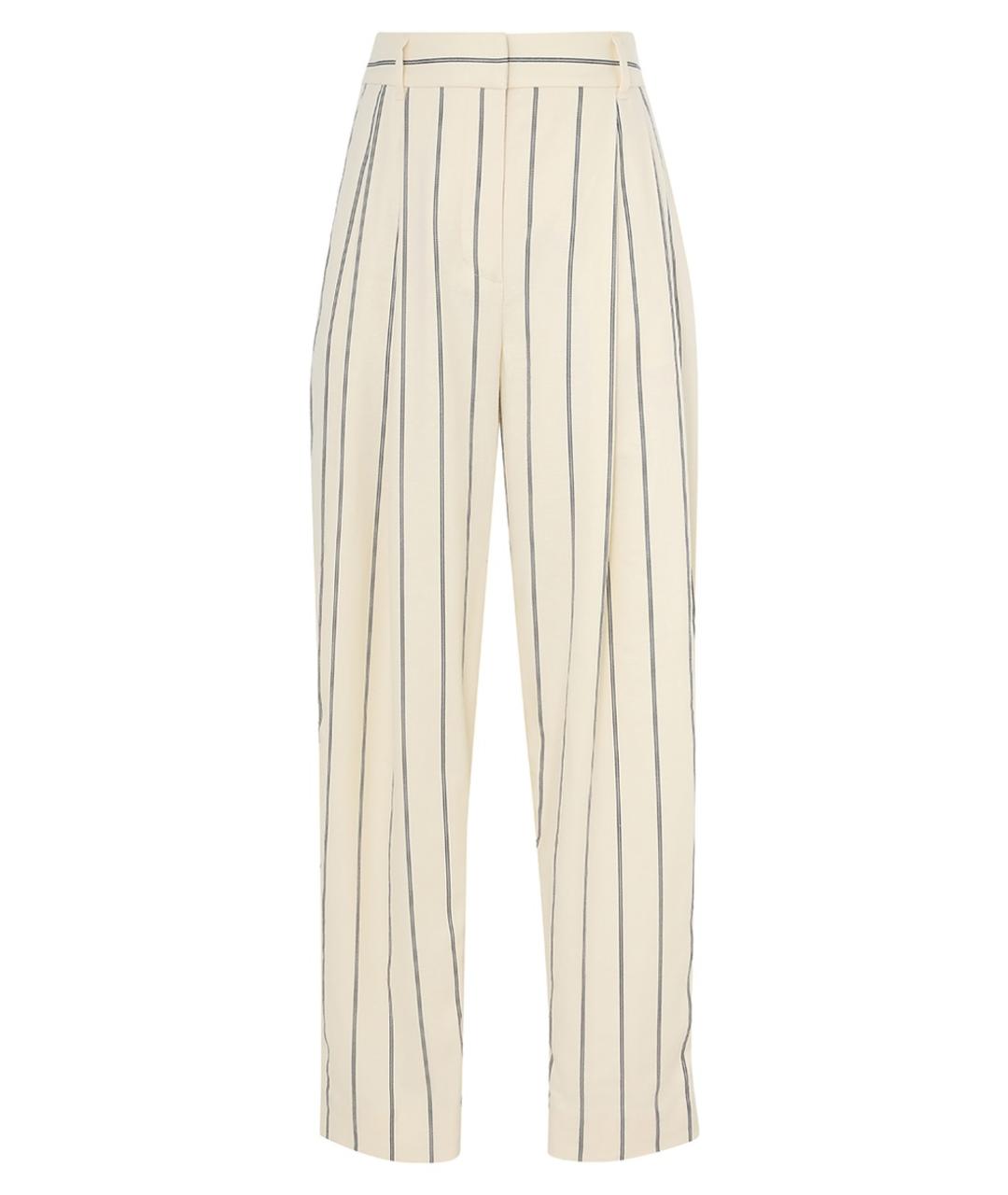 ZIMMERMANN Бежевые прямые брюки, фото 1