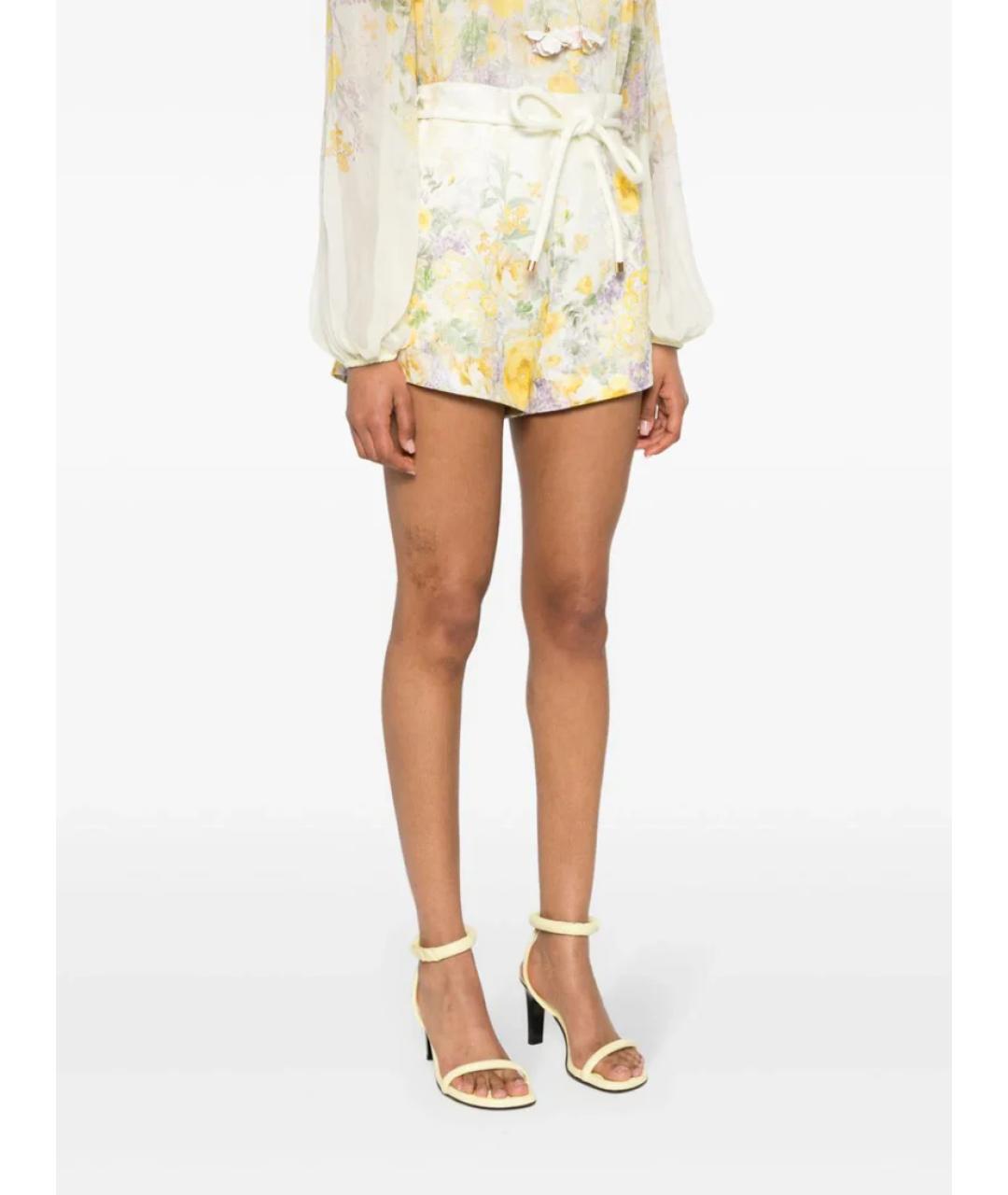 ZIMMERMANN Желтые шорты, фото 3