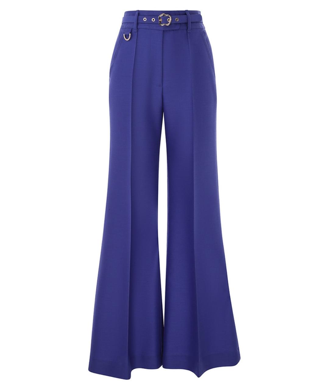 ZIMMERMANN Фиолетовые прямые брюки, фото 1