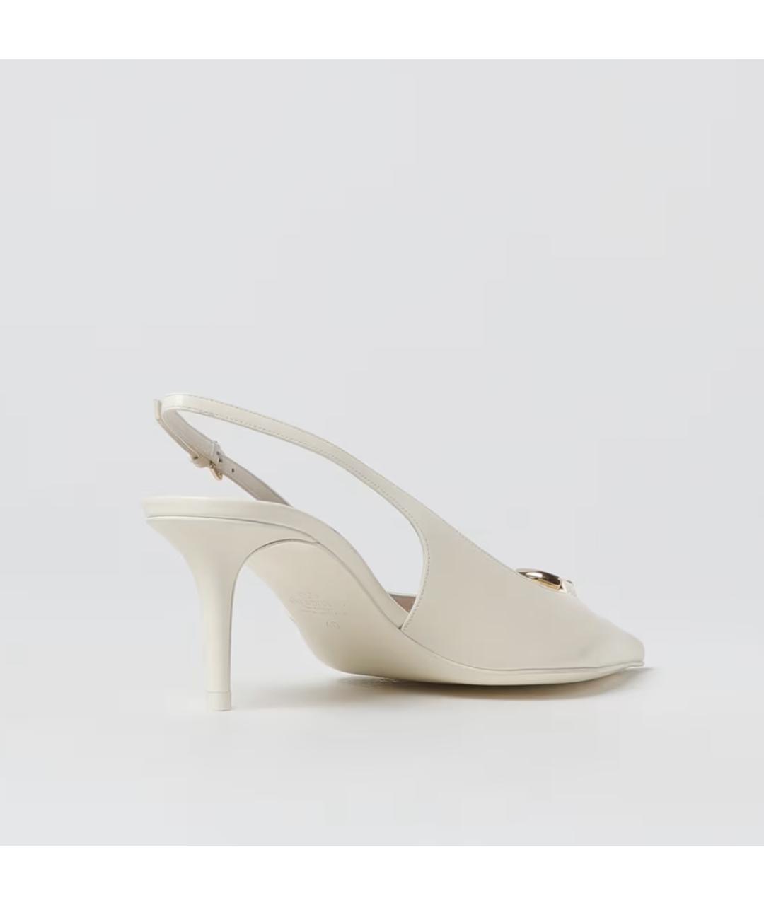 VALENTINO Белые кожаные туфли, фото 3