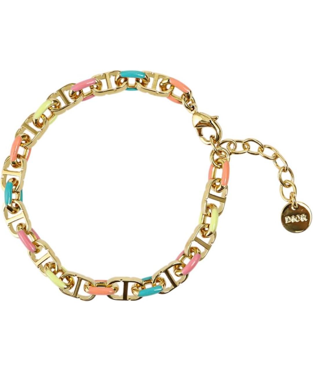 CHRISTIAN DIOR Золотой латунный браслет, фото 1