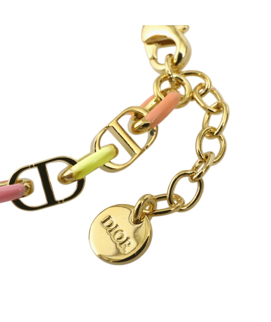 CHRISTIAN DIOR Золотой латунный браслет, фото 2