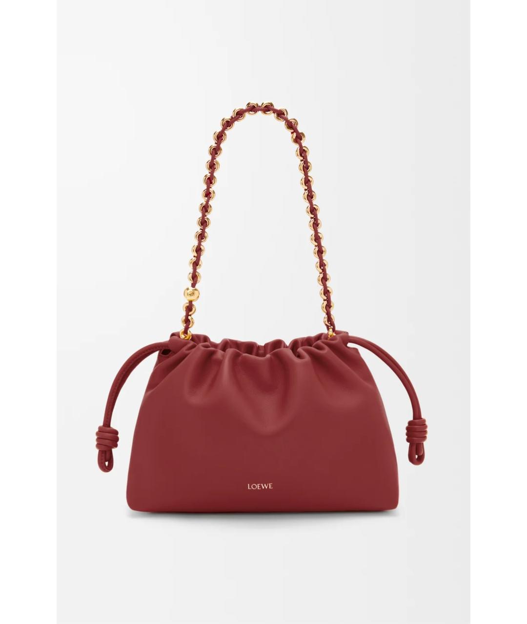 LOEWE Красная кожаная сумка через плечо, фото 4