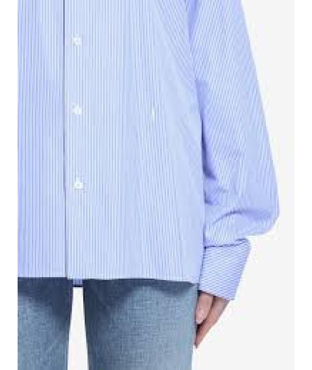 SAINT LAURENT Синяя хлопковая рубашка, фото 5