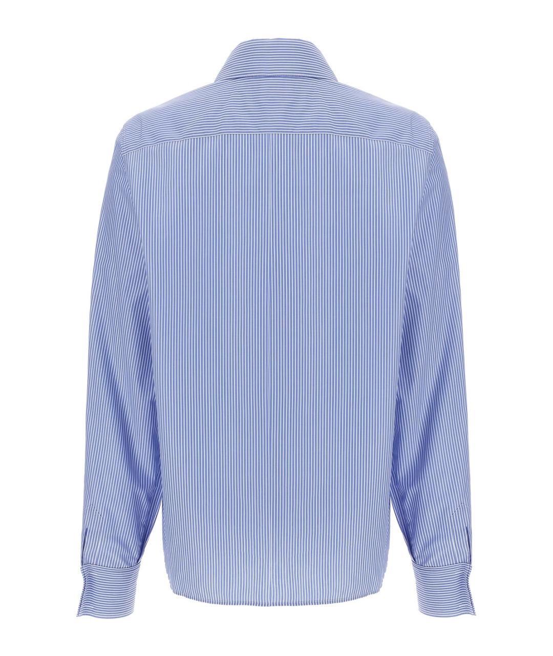 SAINT LAURENT Синяя хлопковая рубашка, фото 2