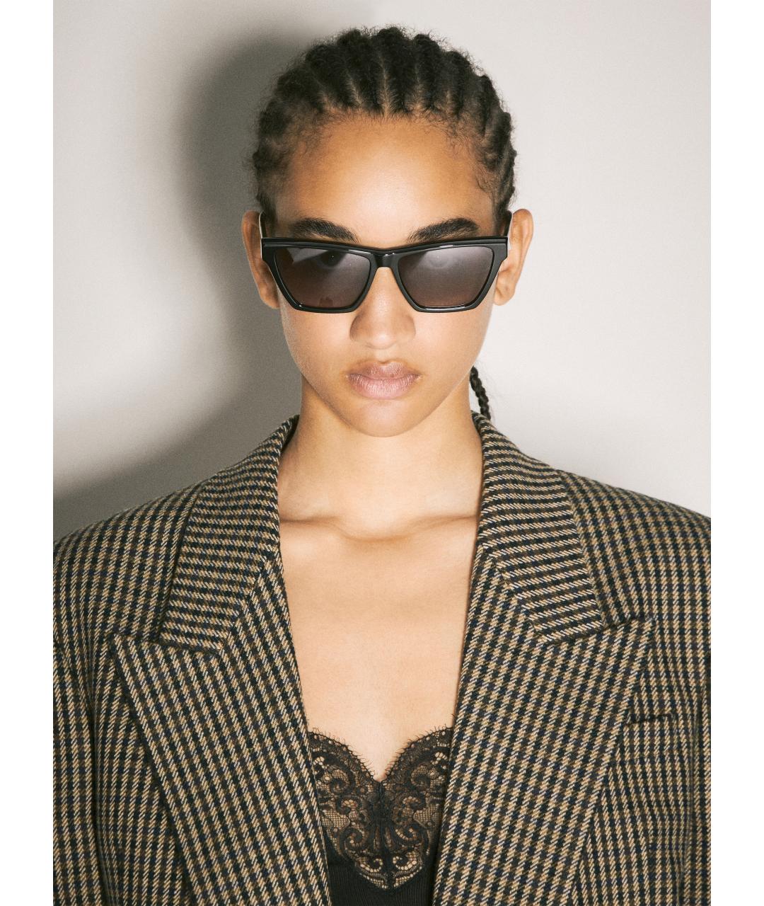 SAINT LAURENT Черные солнцезащитные очки, фото 3