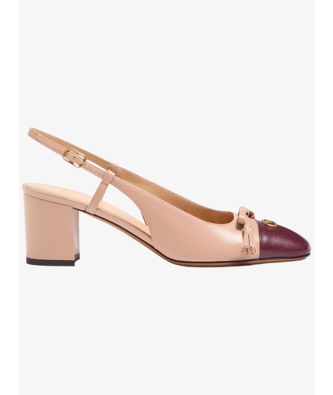 VALENTINO Бежевые кожаные туфли, фото 5