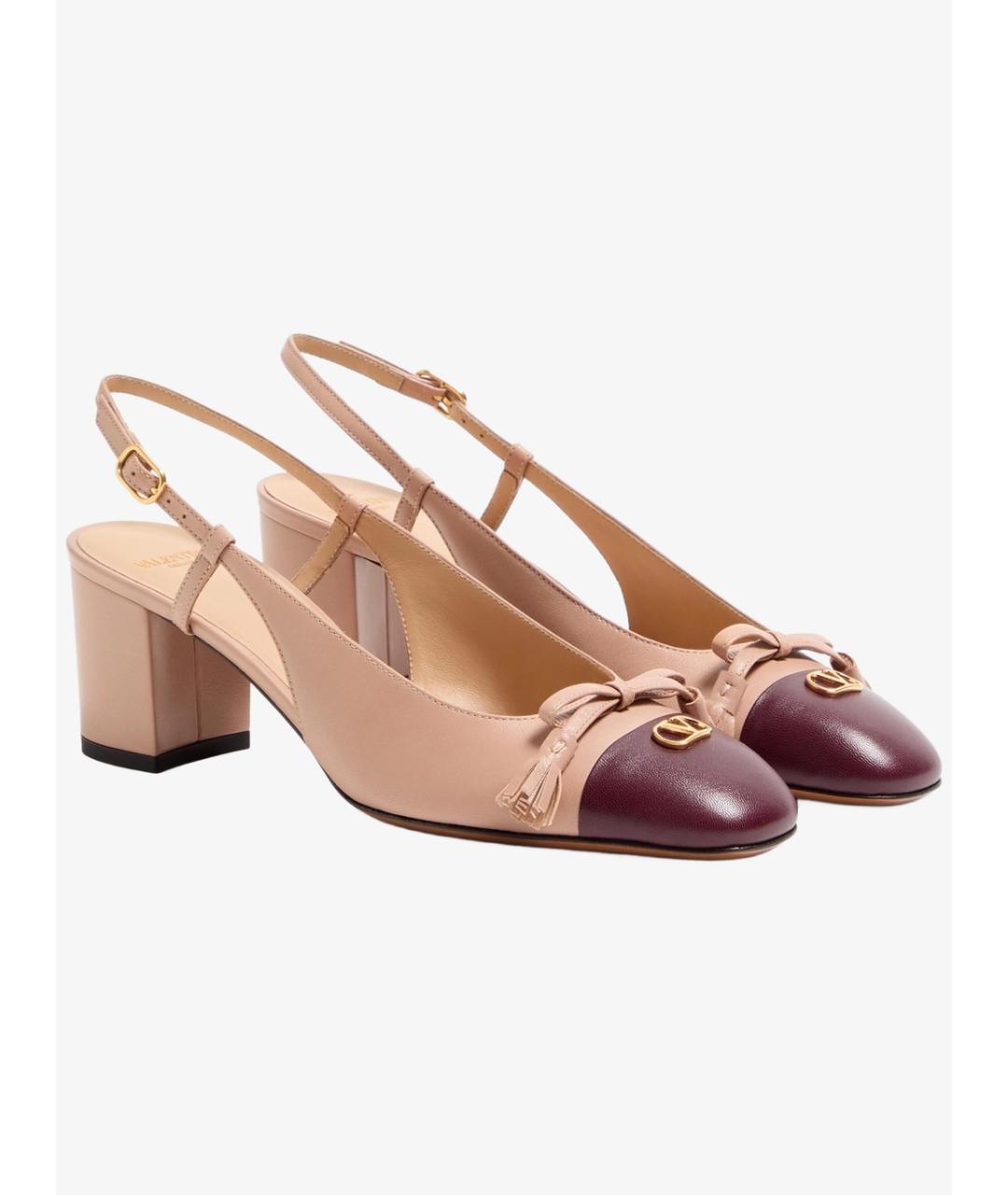 VALENTINO Бежевые кожаные туфли, фото 3