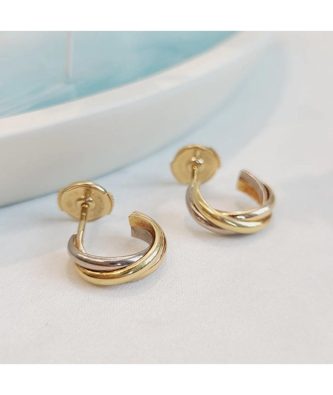 CARTIER Золотые серьги из желтого золота, фото 2