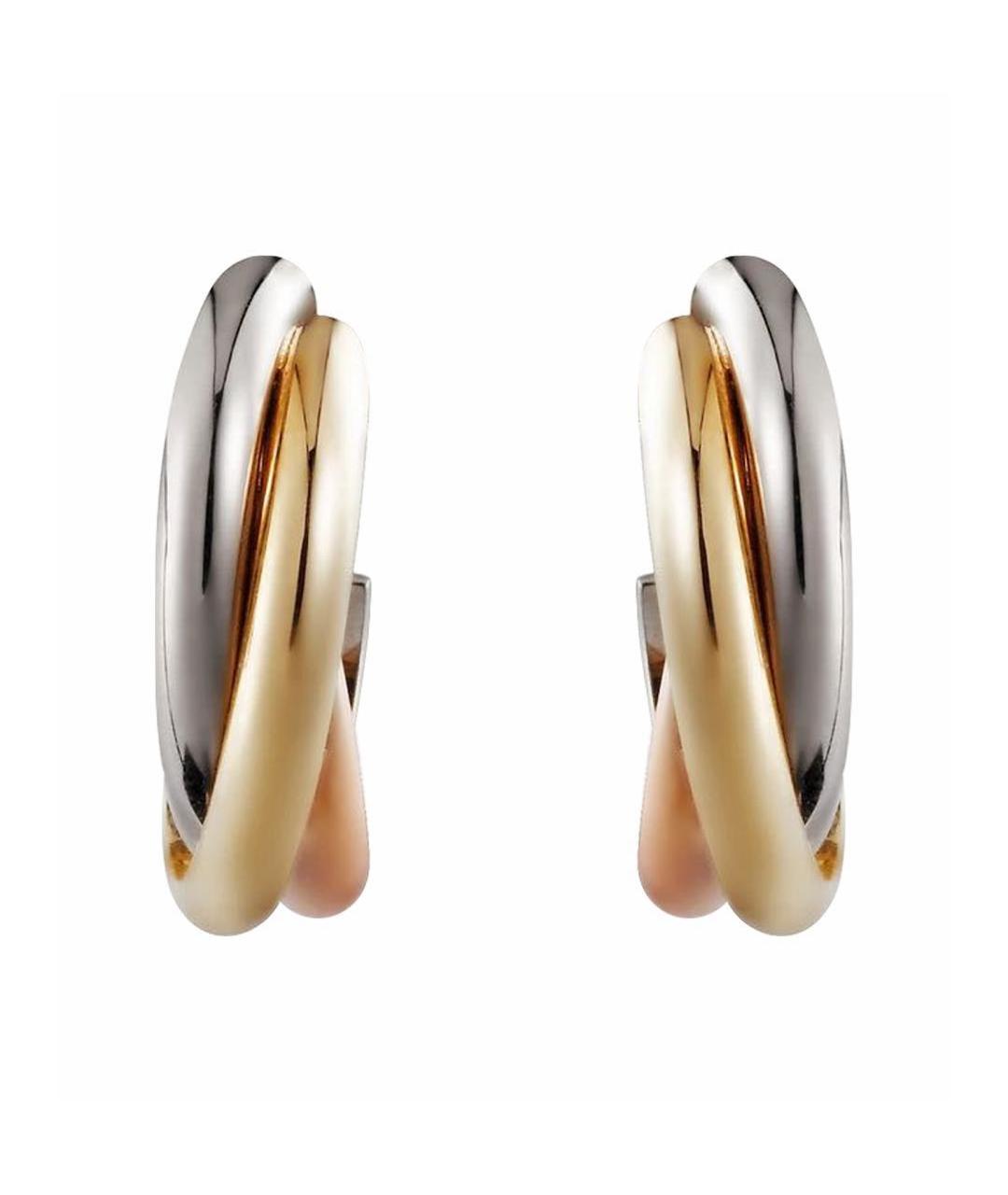 CARTIER Золотые серьги из желтого золота, фото 1