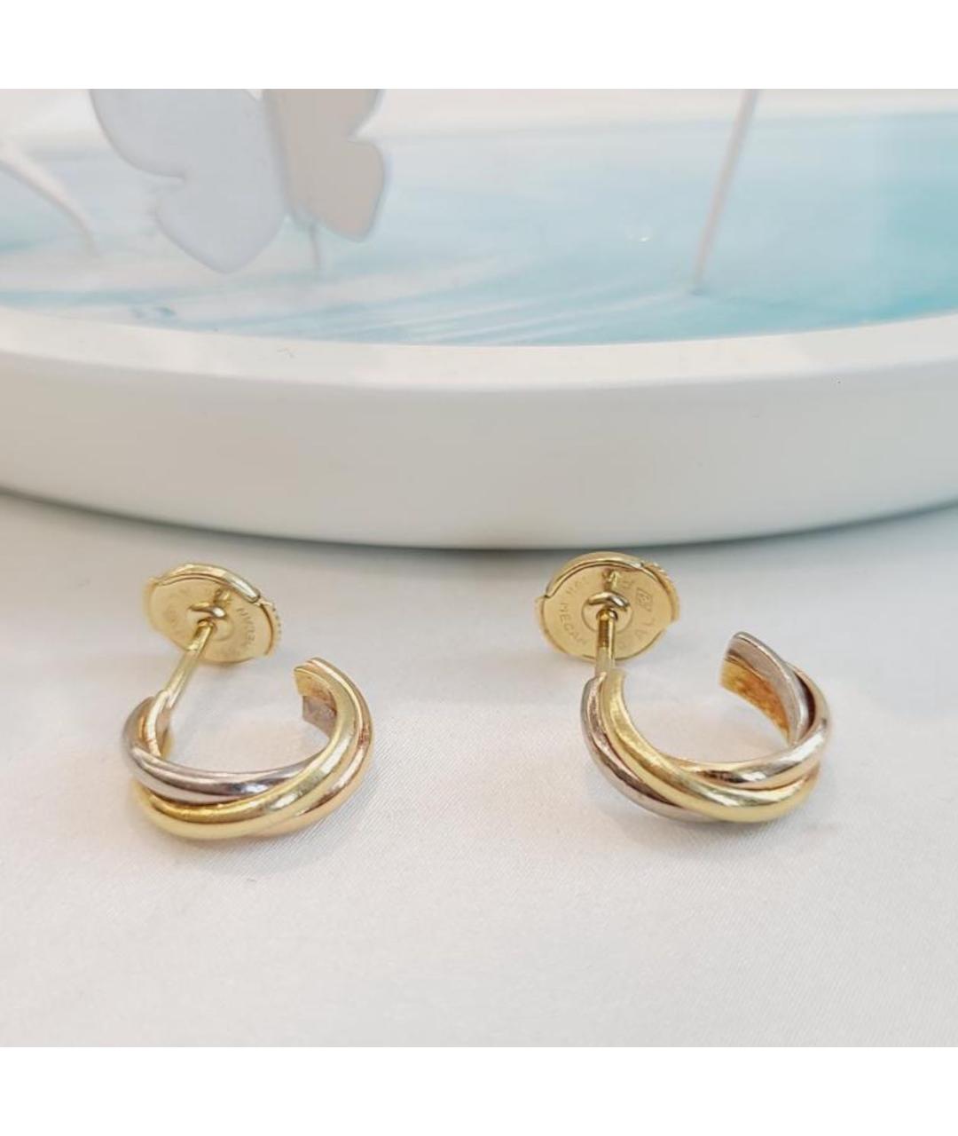 CARTIER Золотые серьги из желтого золота, фото 4