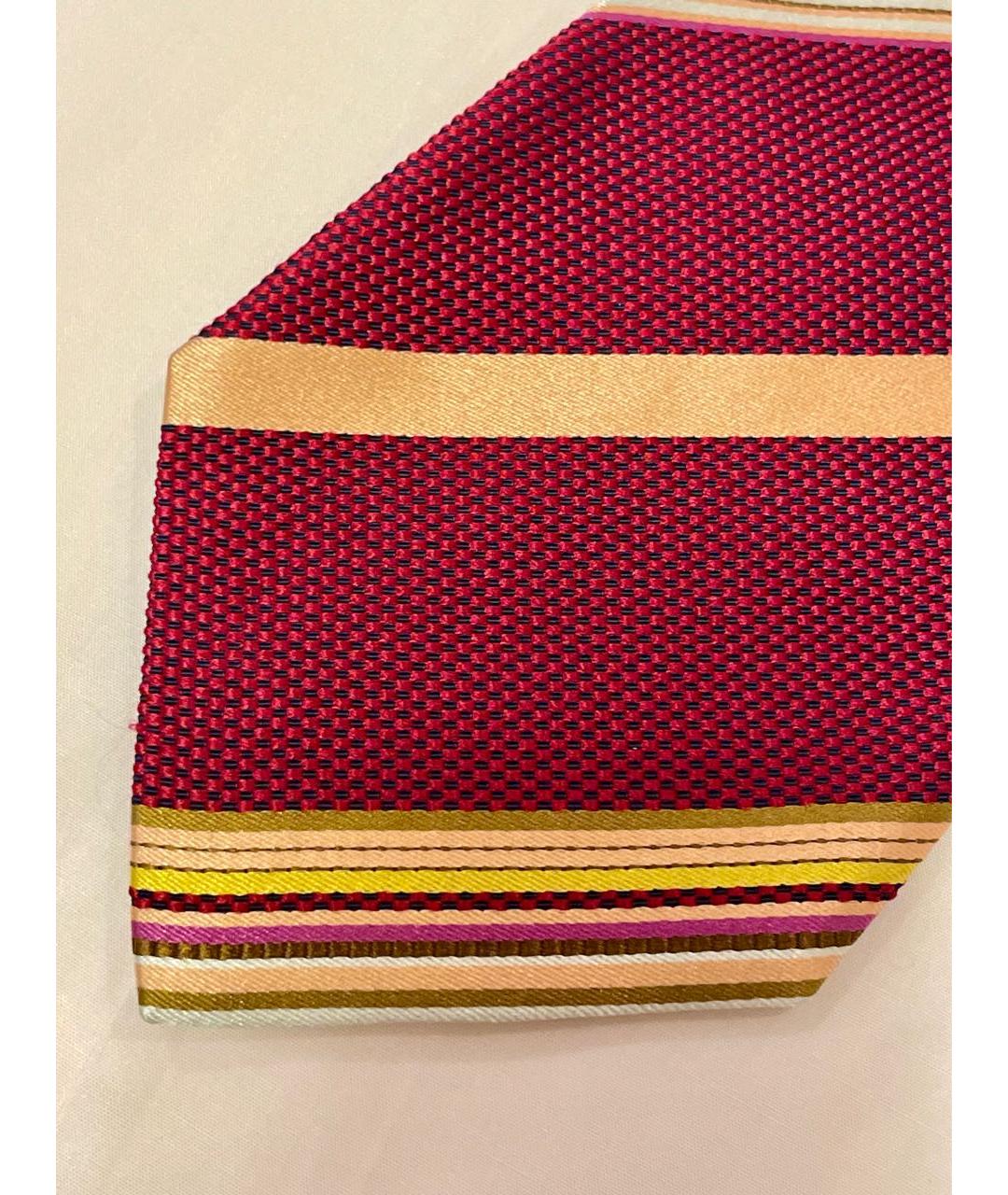 MISSONI Бордовый шелковый галстук, фото 4