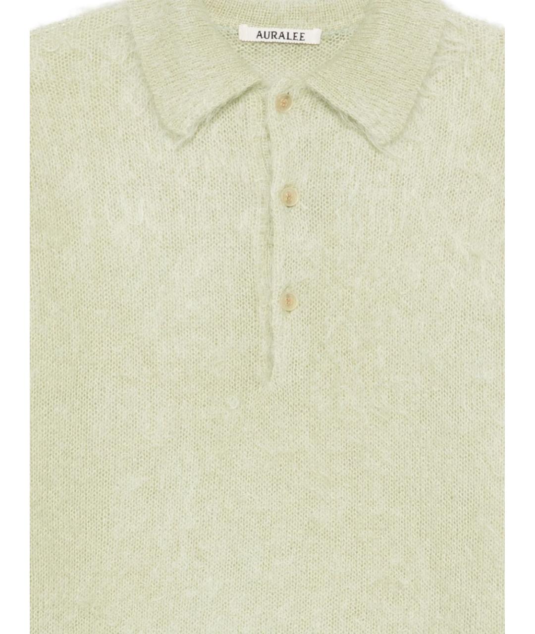 AURALEE Зеленый шерстяной джемпер / свитер, фото 2