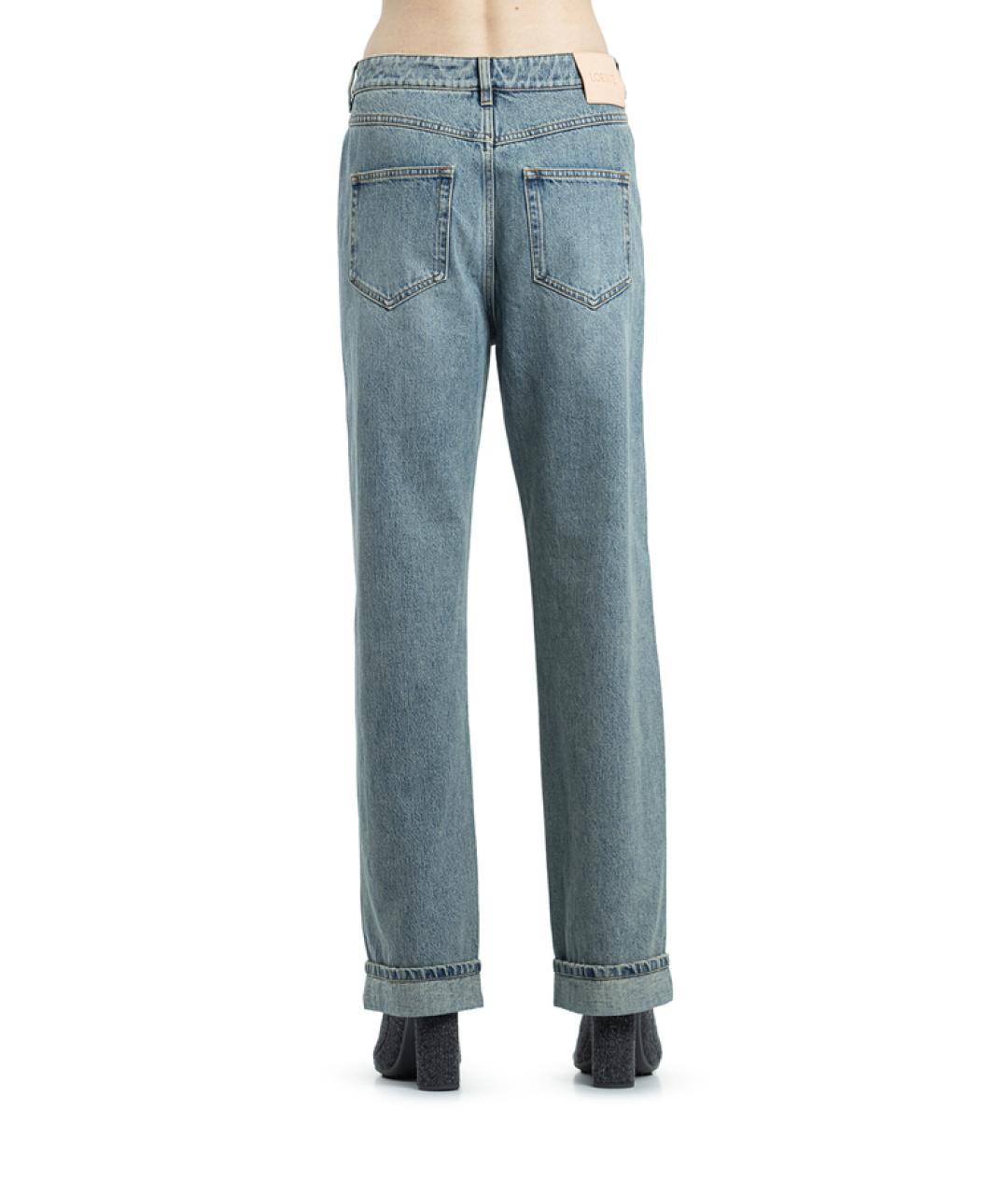 LOEWE Голубые прямые джинсы, фото 6