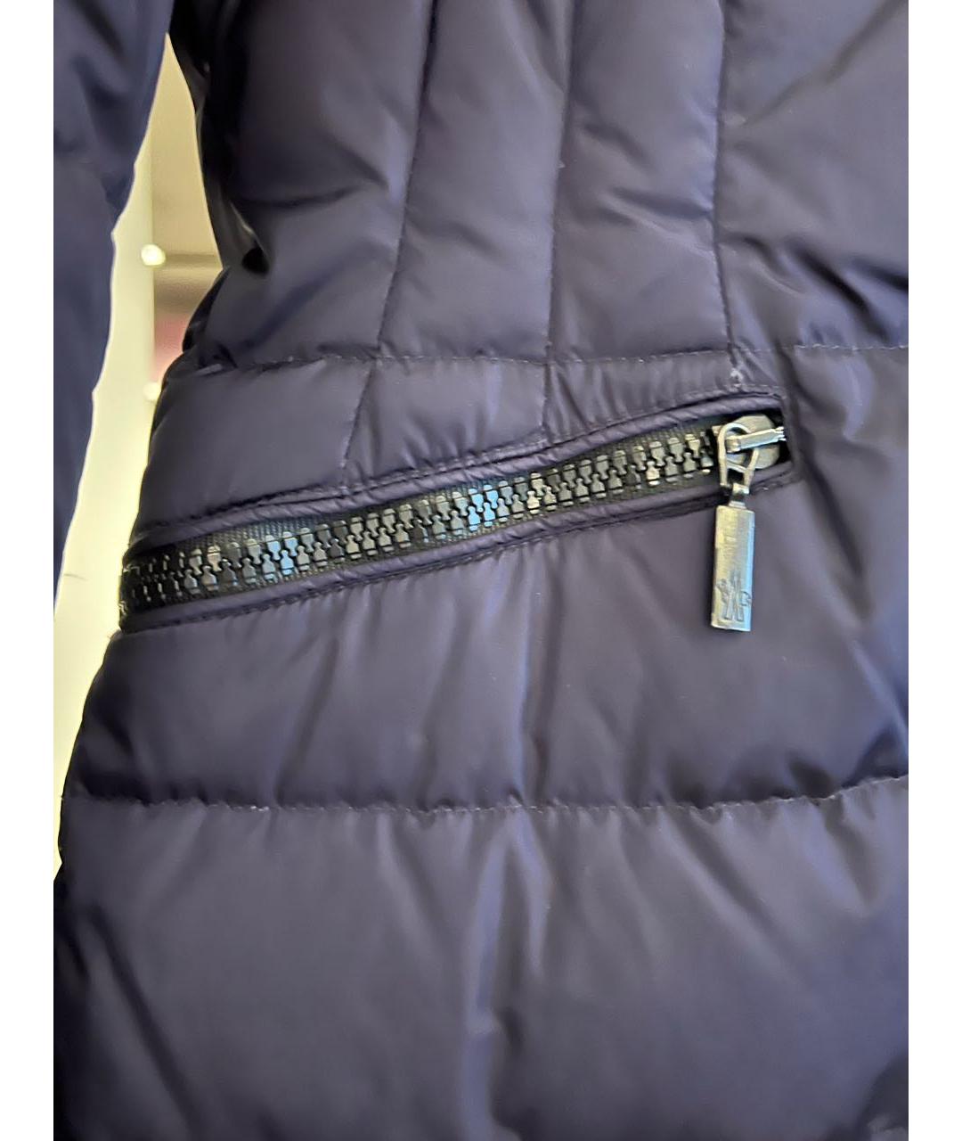 MONCLER Темно-синий пуховик, фото 3
