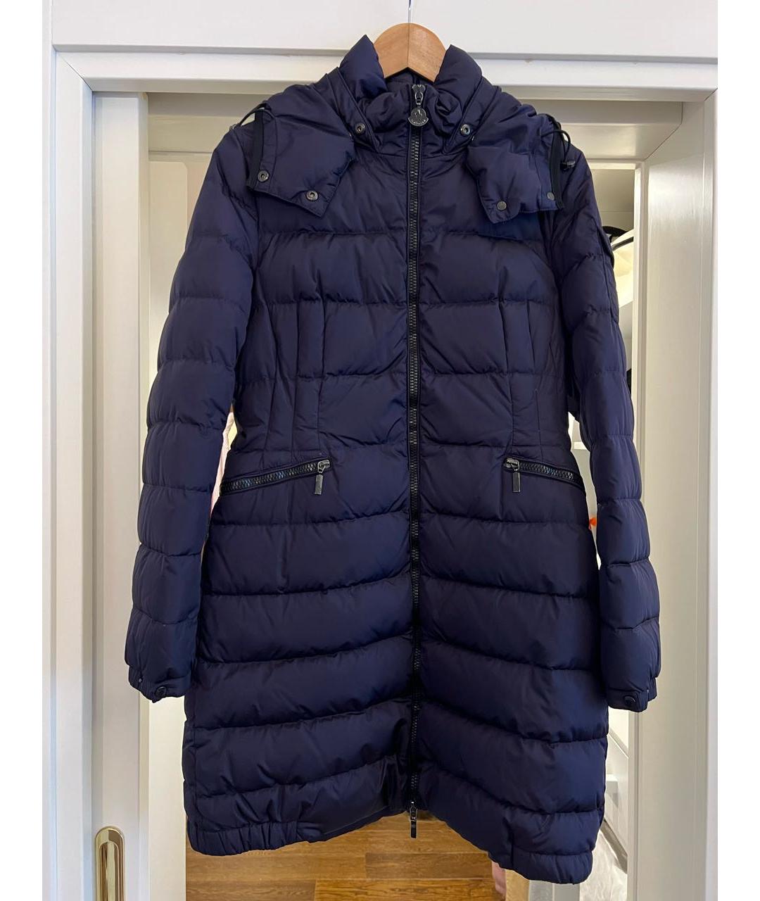 MONCLER Темно-синий пуховик, фото 5