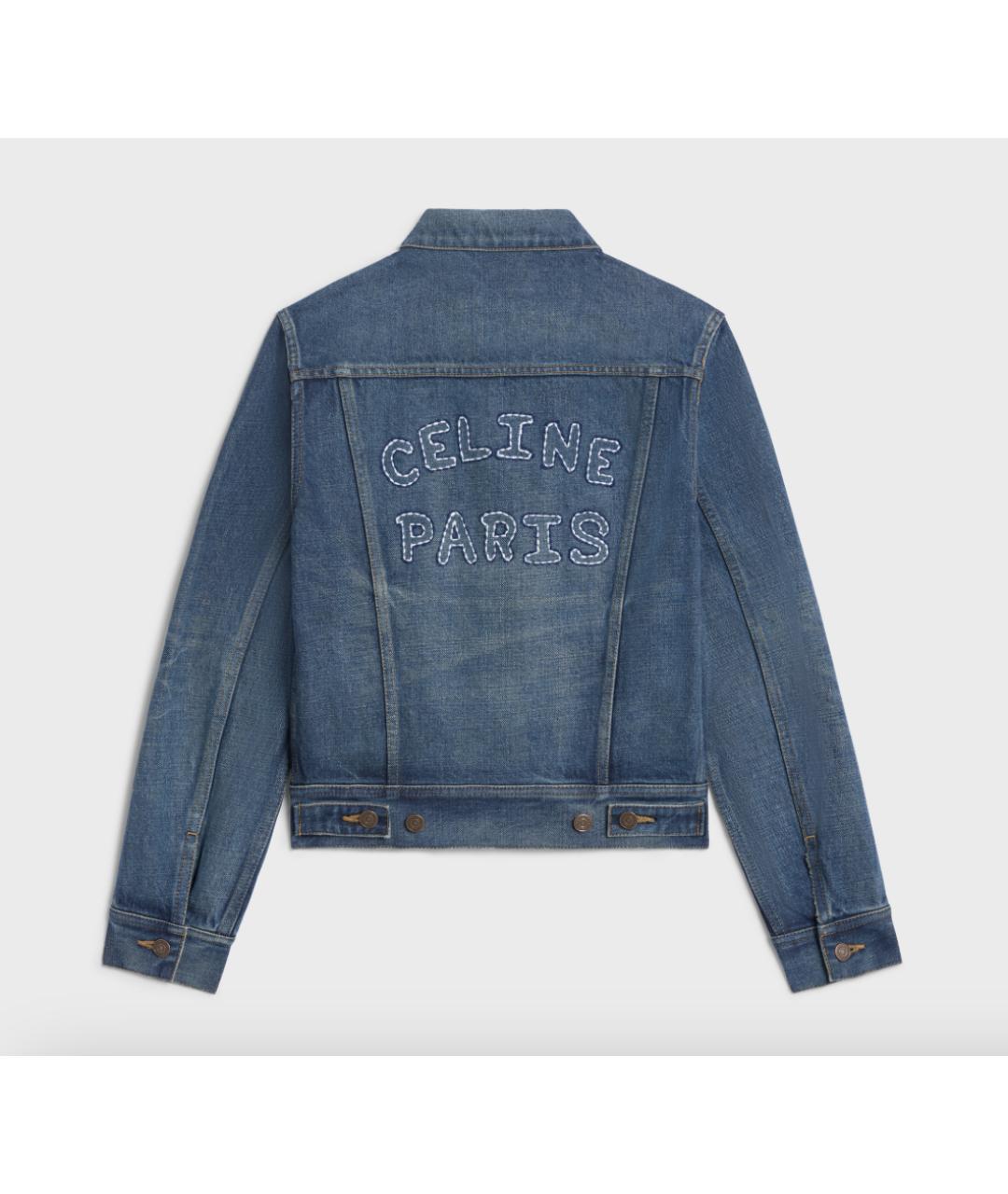 CELINE Темно-синяя деним куртка, фото 2