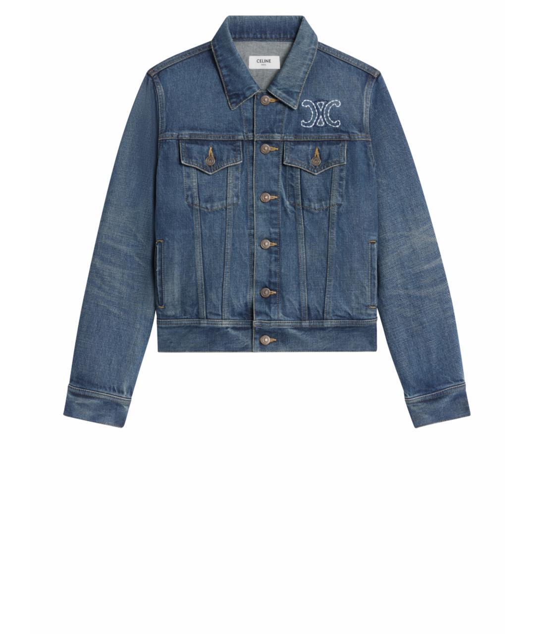CELINE Темно-синяя деним куртка, фото 1