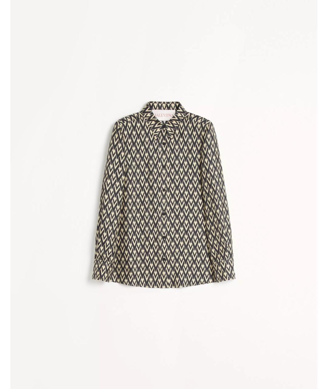 VALENTINO Мульти шелковая рубашка, фото 4