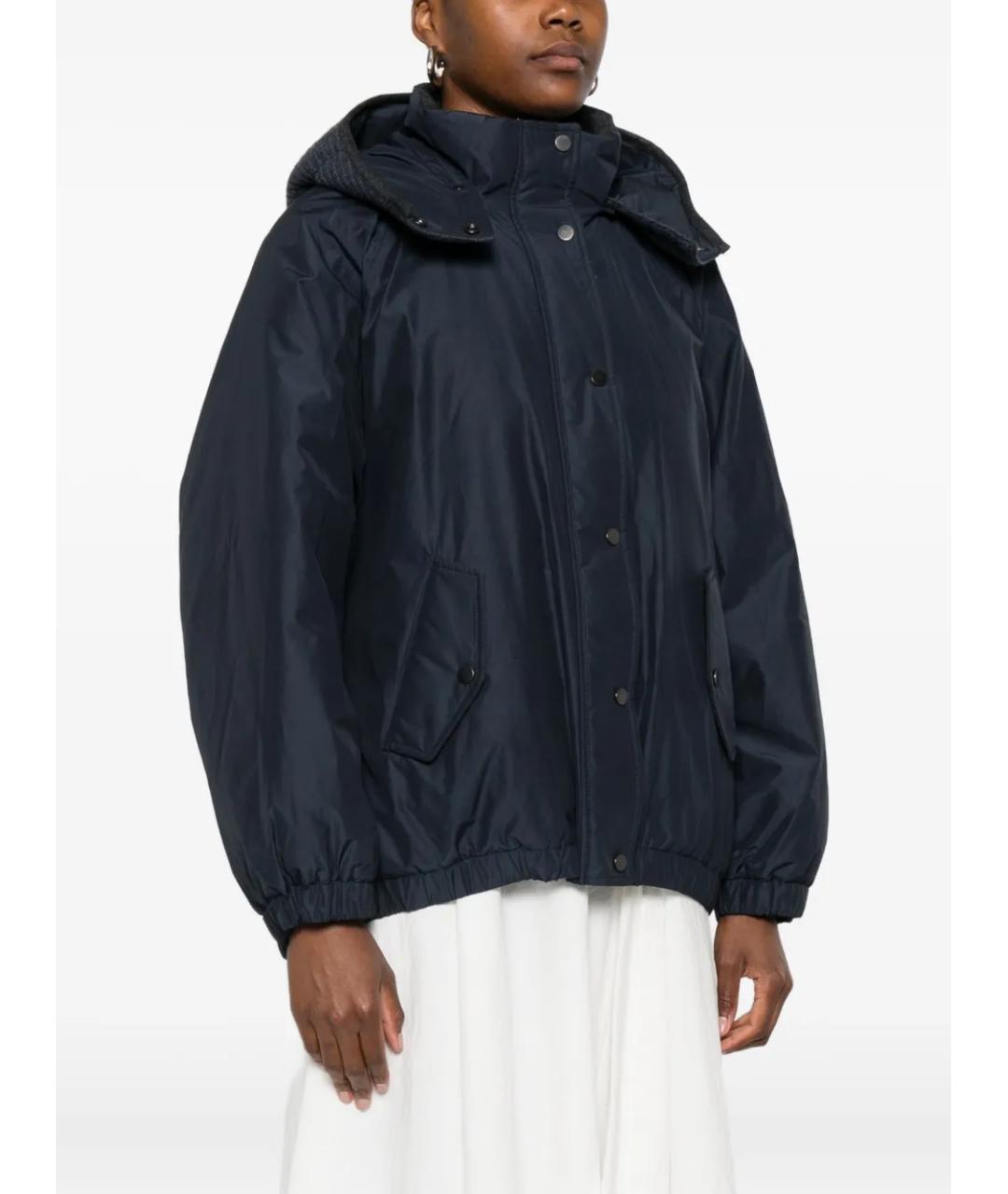 BRUNELLO CUCINELLI Темно-синяя куртка, фото 2