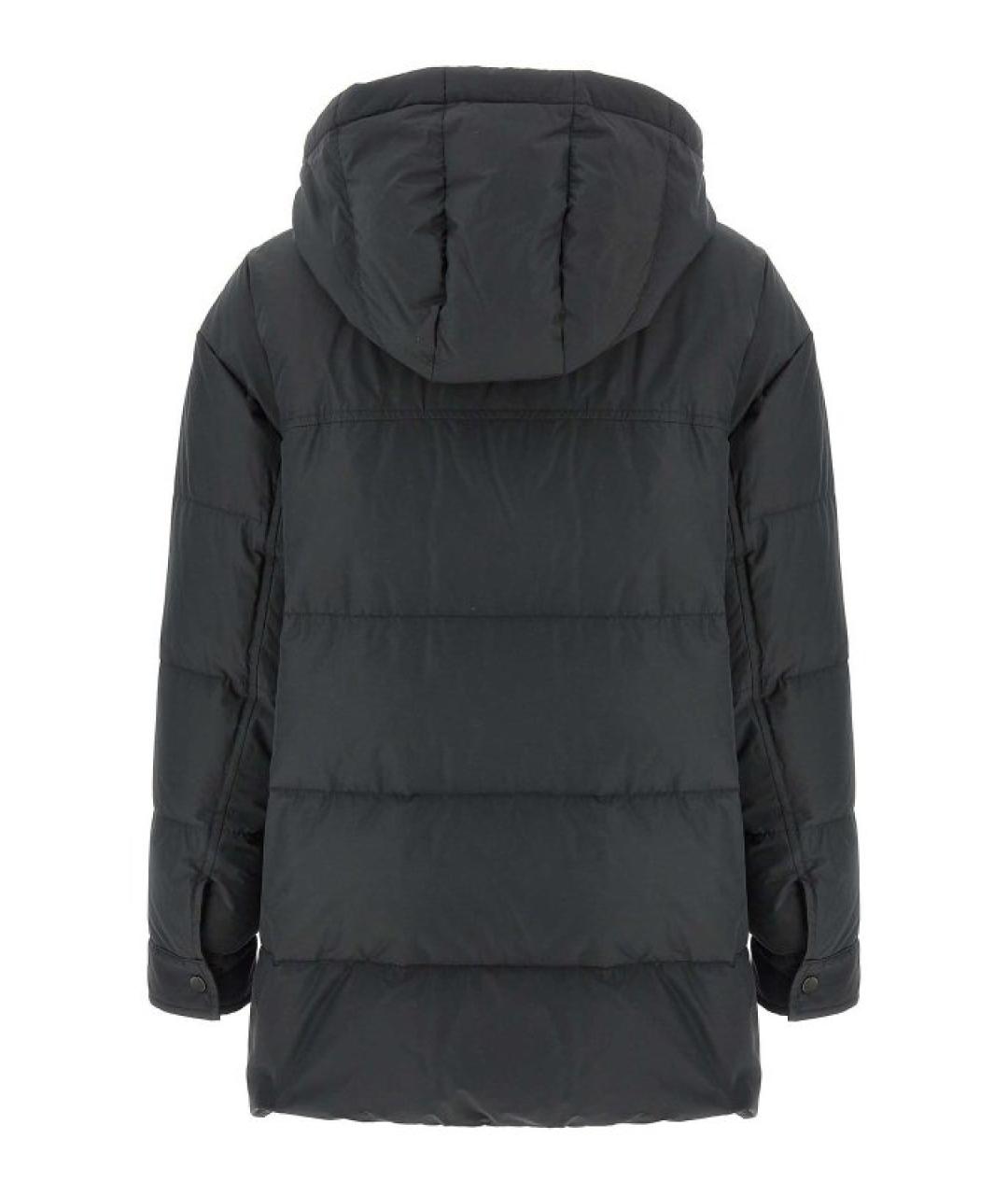 BRUNELLO CUCINELLI Антрацитовый полиэстеровый пуховик, фото 3