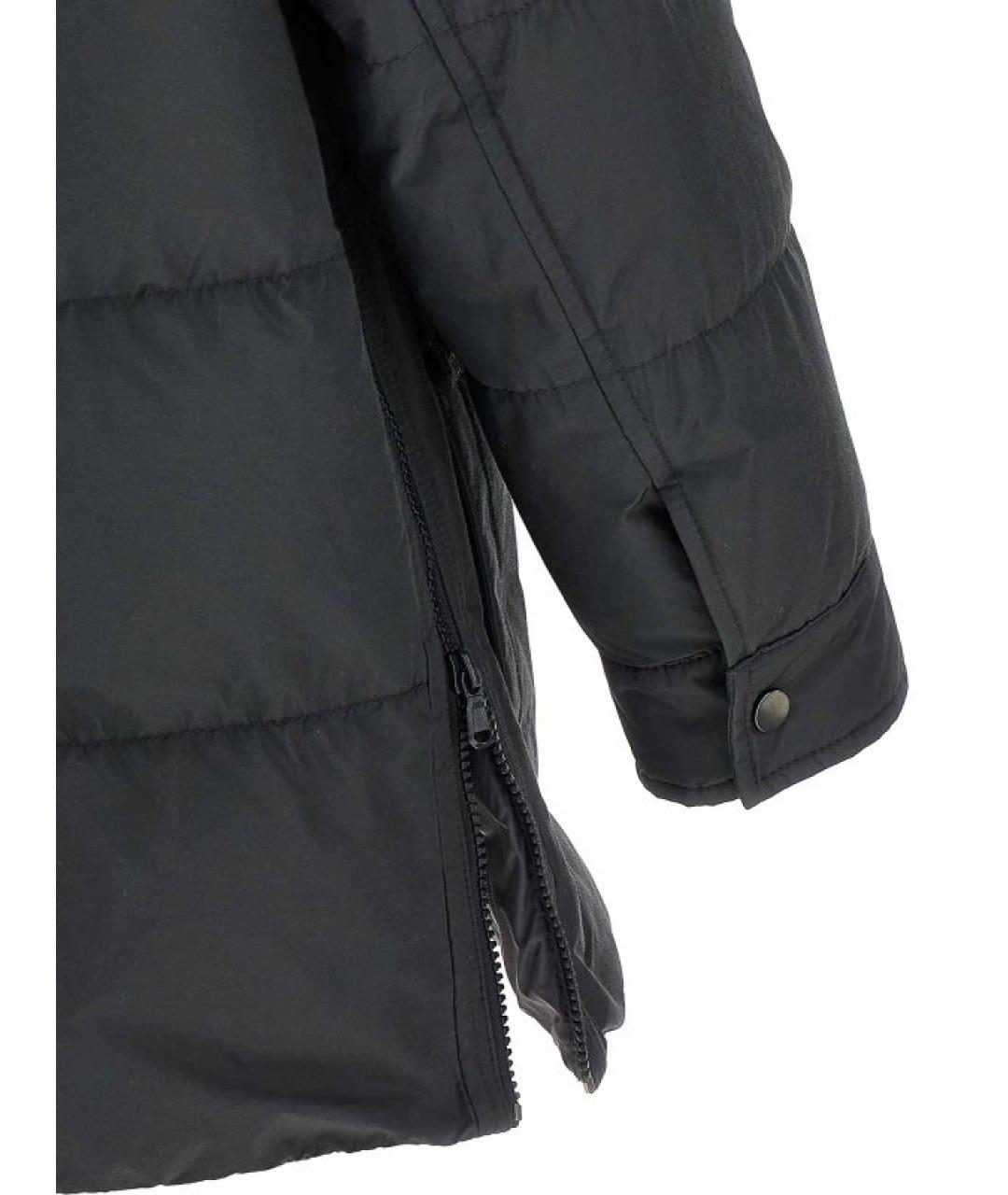 BRUNELLO CUCINELLI Антрацитовый полиэстеровый пуховик, фото 5