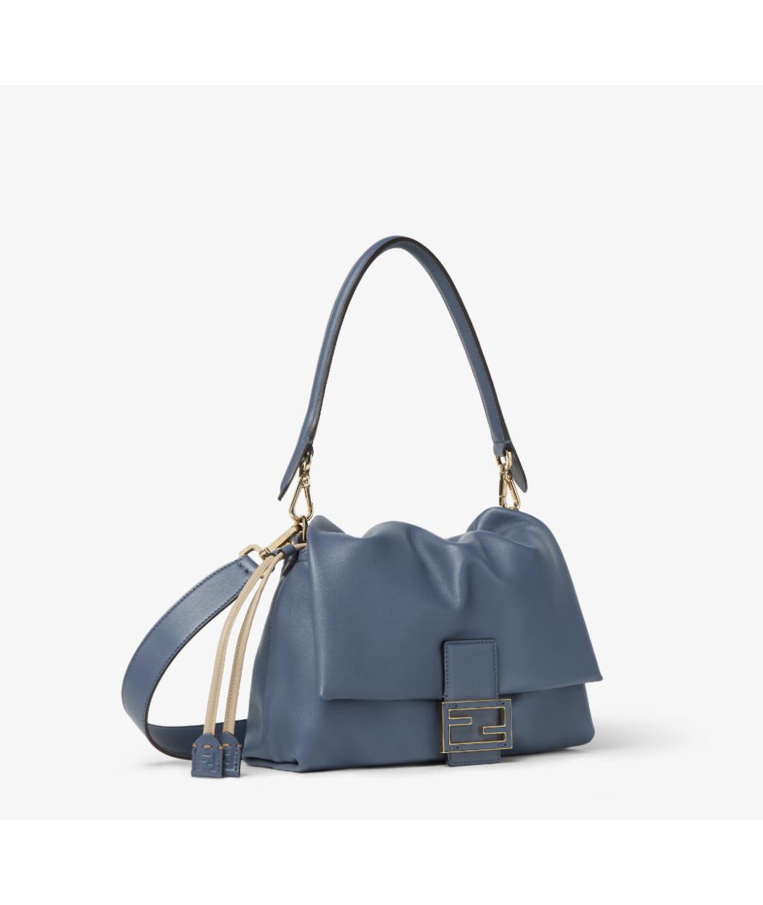 FENDI Синяя кожаная сумка через плечо, фото 2