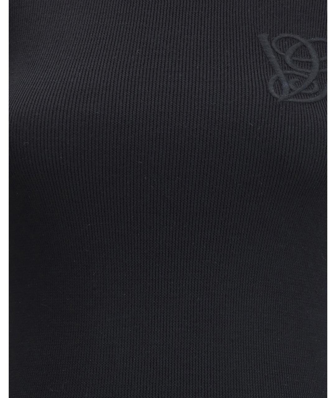 VALENTINO Черная шерстяная водолазка, фото 3