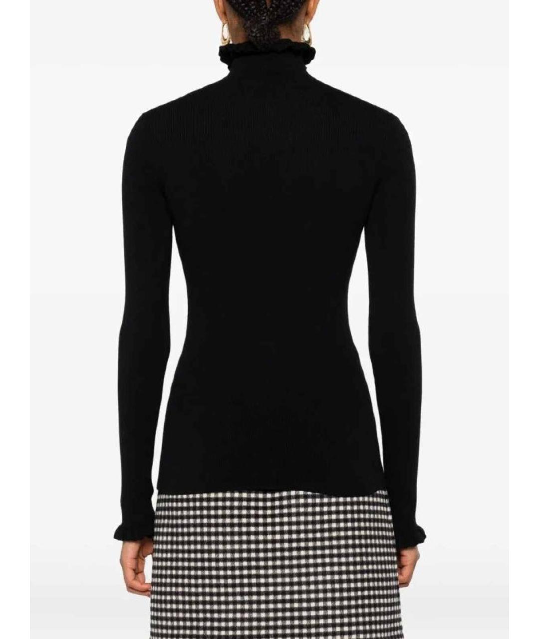 VALENTINO Черная шерстяная водолазка, фото 6