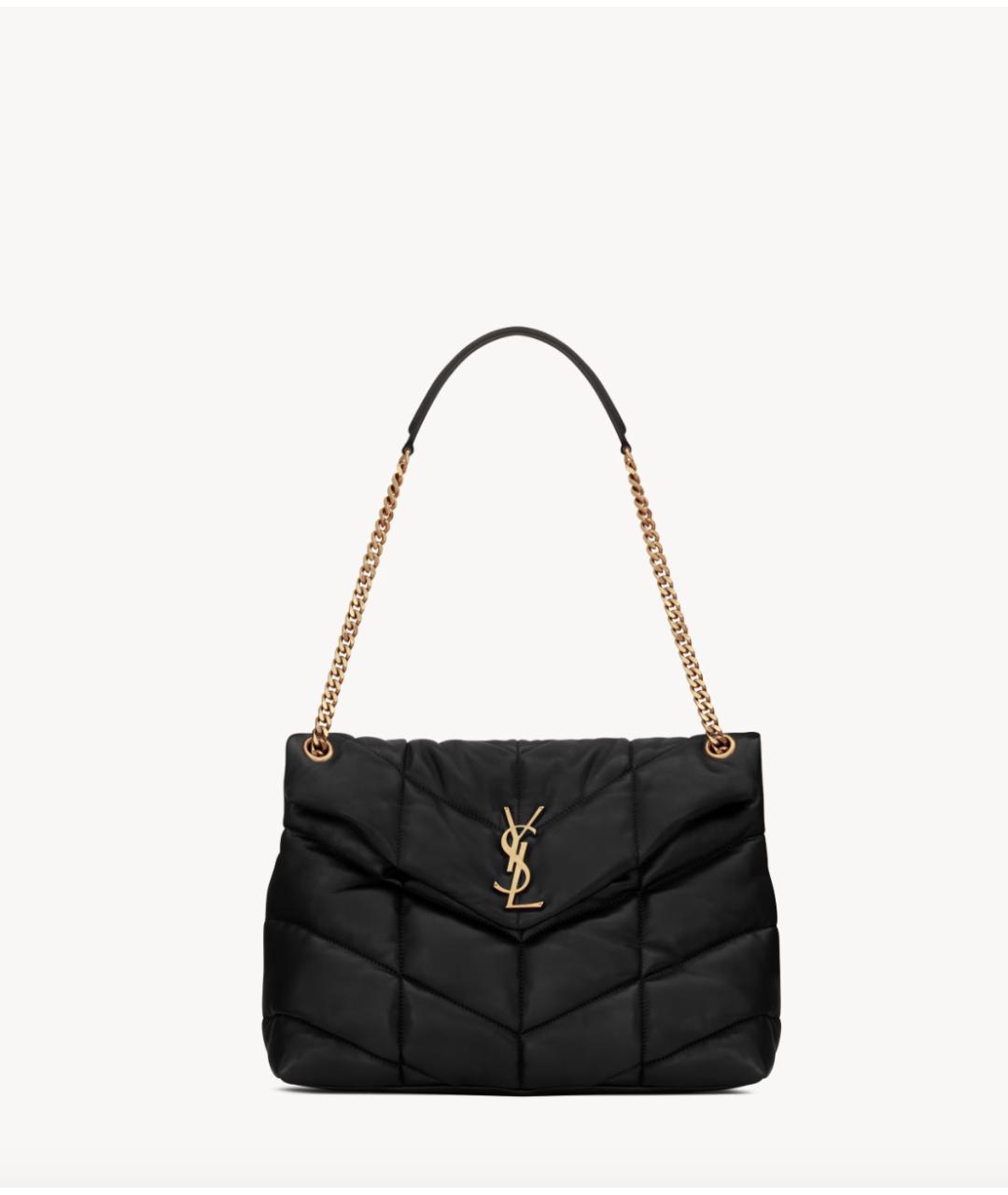 SAINT LAURENT Черная кожаная сумка через плечо, фото 7
