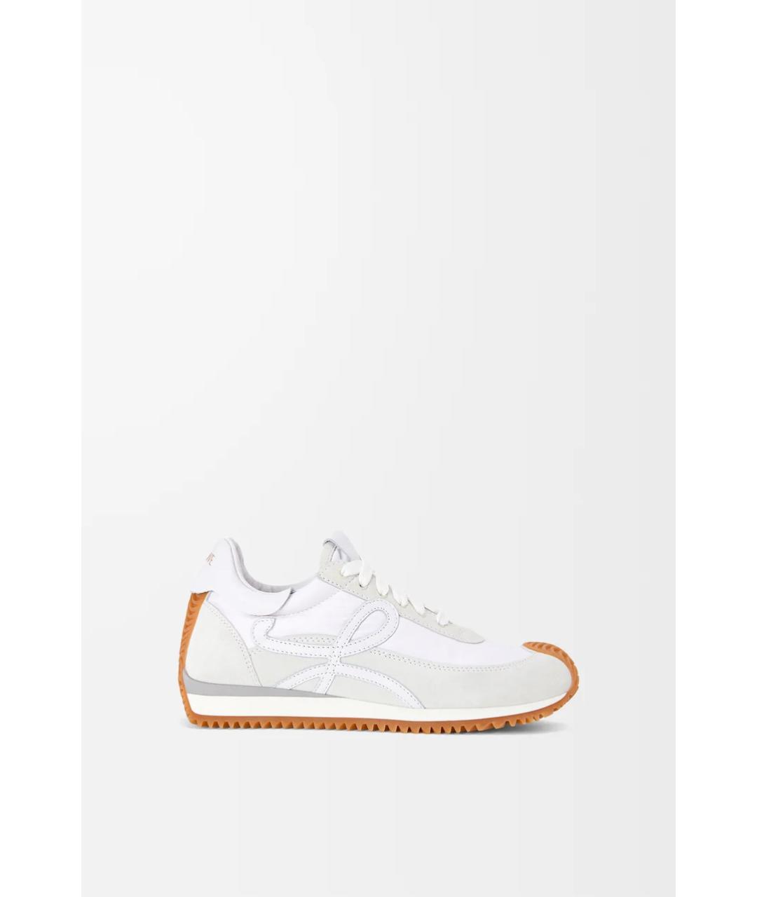 LOEWE Белые текстильные кроссовки, фото 6