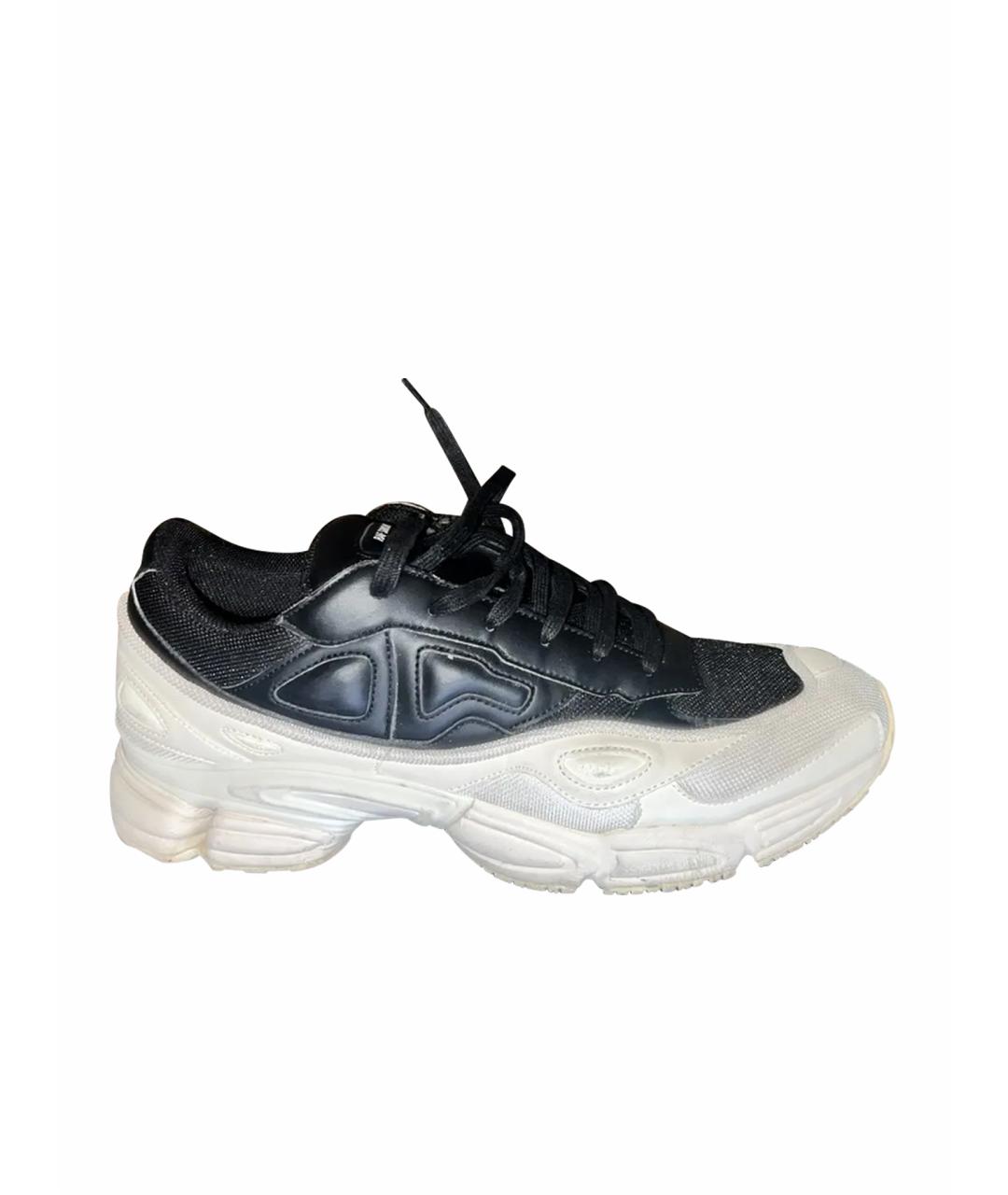 RAF SIMONS Белые кожаные низкие кроссовки / кеды, фото 1