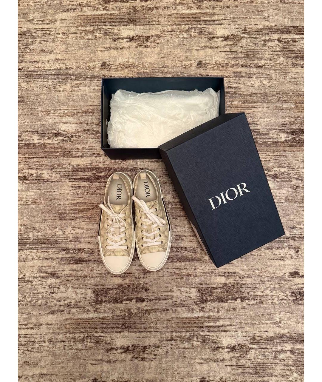 CHRISTIAN DIOR Белые кожаные кеды, фото 3