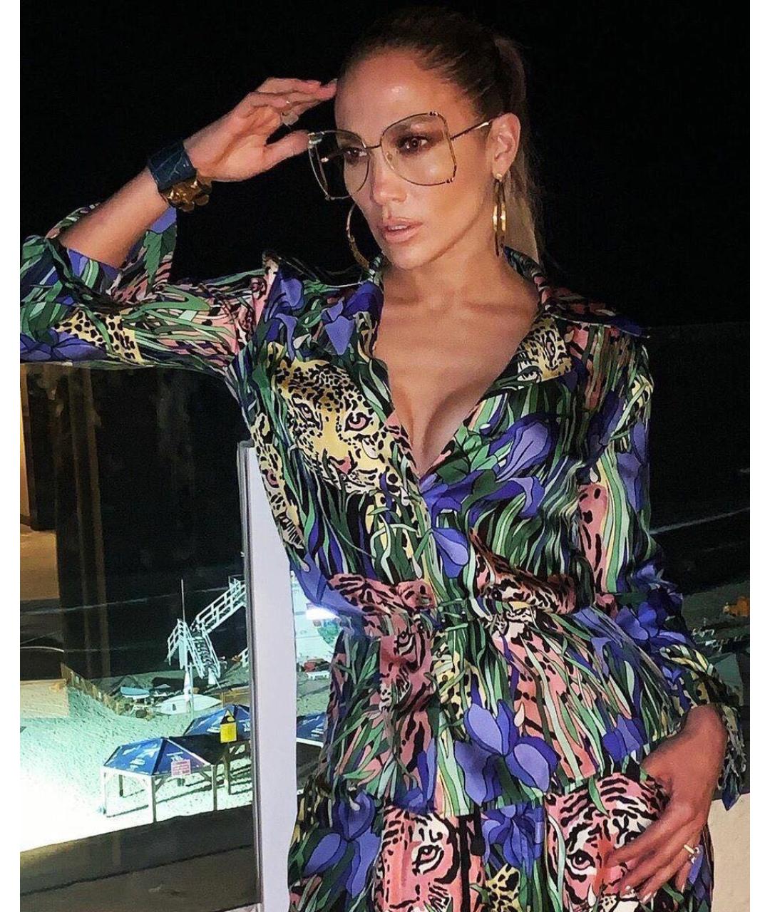 GUCCI Мульти шелковый костюм с юбками, фото 5