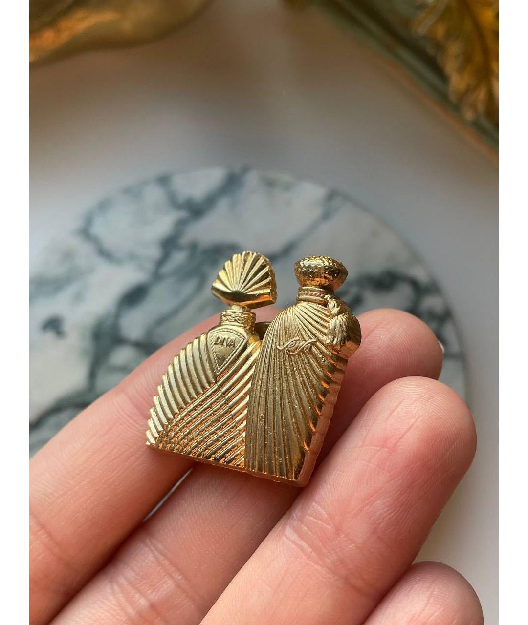 UNGARO Золотая позолоченная булавка / брошь, фото 3