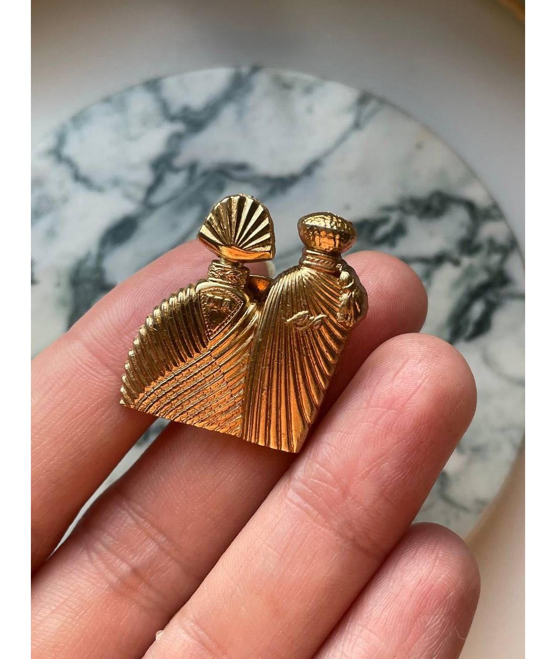 UNGARO Золотая позолоченная булавка / брошь, фото 9