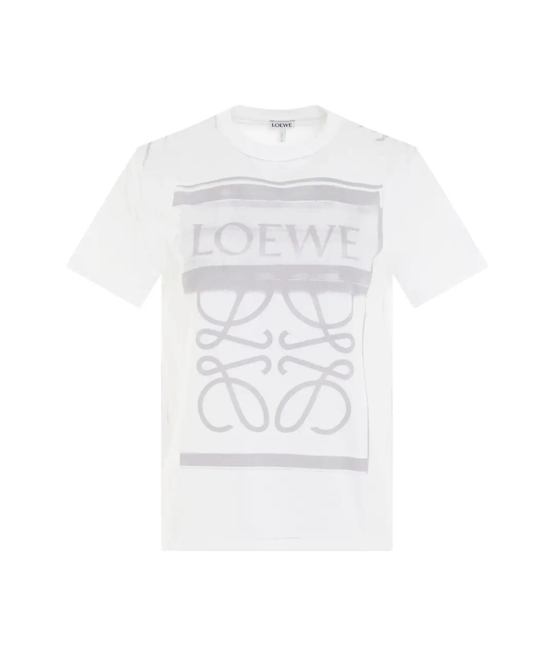 LOEWE Белая футболка, фото 1