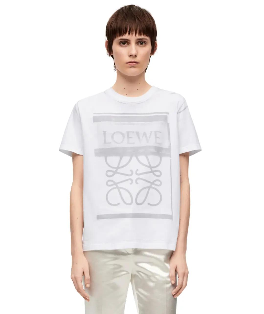 LOEWE Белая футболка, фото 2