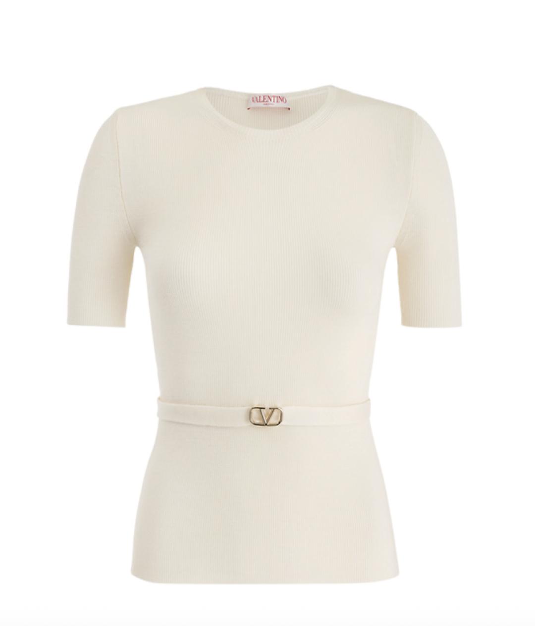 VALENTINO Белый шерстяной джемпер / свитер, фото 1