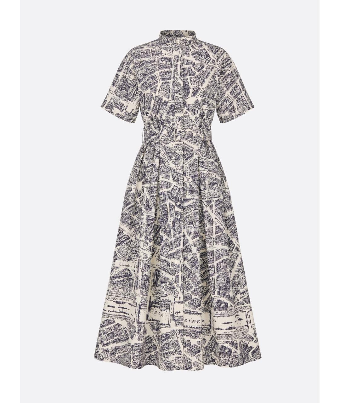 CHRISTIAN DIOR Мульти повседневное платье, фото 7