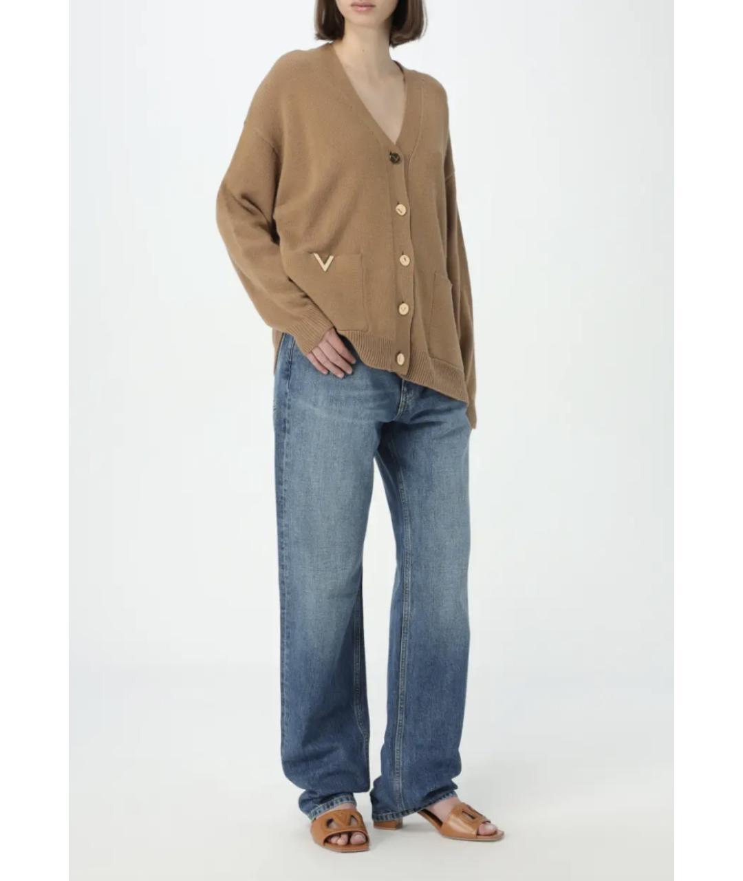 VALENTINO Синие хлопковые прямые джинсы, фото 2