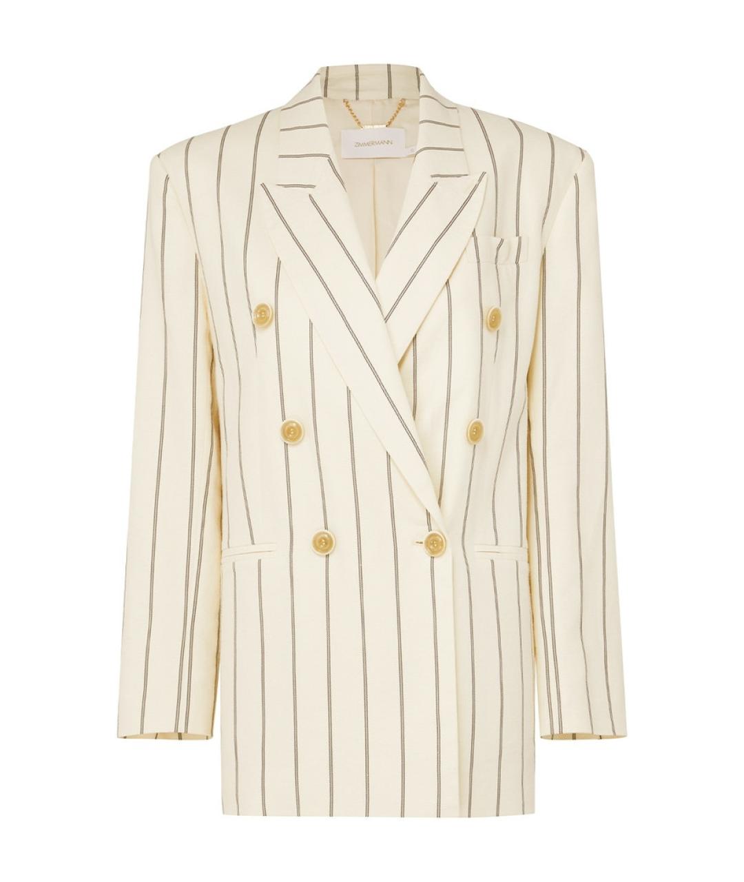 ZIMMERMANN Бежевый жакет/пиджак, фото 1