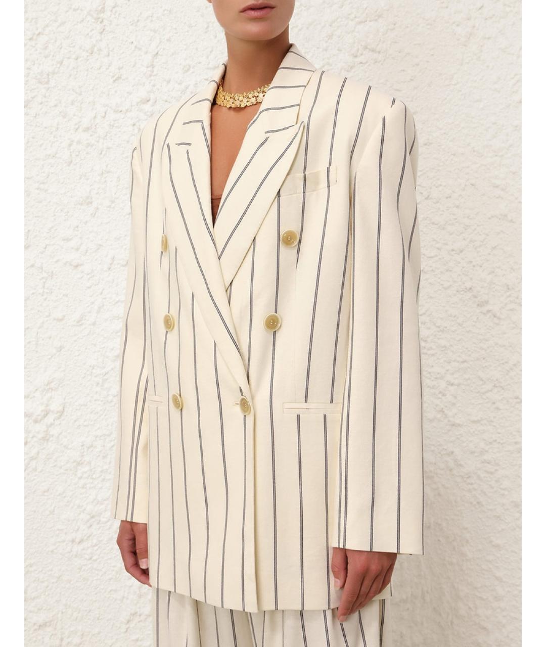 ZIMMERMANN Бежевый жакет/пиджак, фото 2